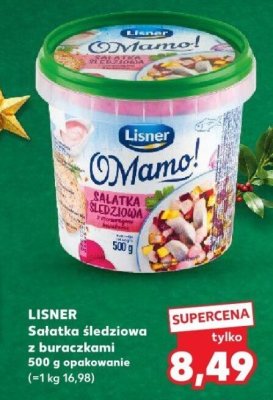 Sałatka śledziowa LISNER z buraczkami promocja w Kaufland
