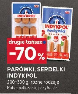 Parówki, serdelki różne rodzaje Indykpol promocja w Stokrotka