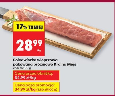 Pol臋dwiczka wieprzow promocja w Biedronka