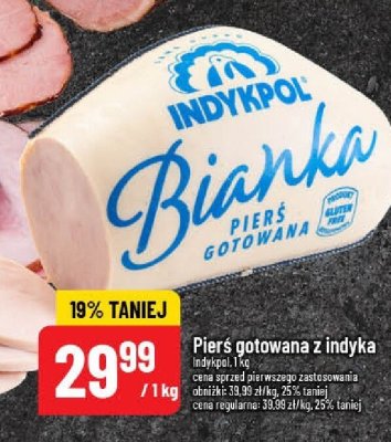 Pierś gotowana z indyka Bianka promocja w POLOmarket