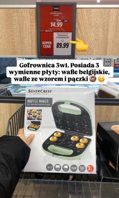 Gofrownica 3w1 Silvercrest Waffle Maker promocja w Lidl