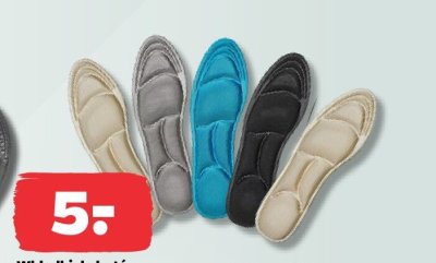 Wkładki do butów z funkcją memory, różne kolory promocja w Netto