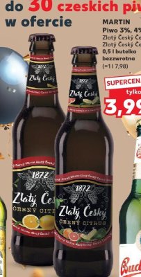 Piwo Martin Złoty Český Černý Citrus promocja w Kaufland