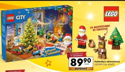 Kalendarz adwentowy LEGO City 60475 promocja w Biedronka