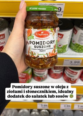 Pomidory suszone w oleju z ziołami i słonecznikiem  promocja w Dino