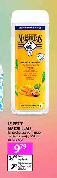 Żel pod prysznic organic mango&passion Le petit marseillais promocja