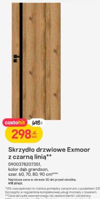 Skrzydło drzwiowe Exmoor z czarną linią Castorama promocja w Castorama