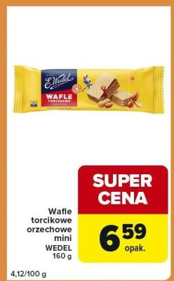Wafle torcikowe orzechowe E.WEDEL 160 g promocja w Carrefour Express
