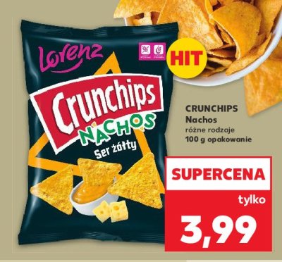Chipsy ser 偶贸艂ty Crunchips nachos promocja