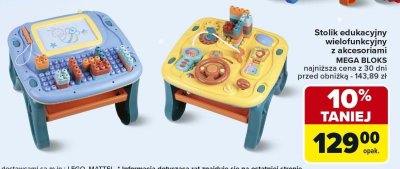 Stolik edukacyjny wielofunkcyjny z akcesoriami promocja w Carrefour