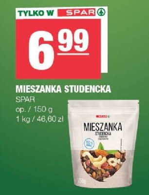 Mieszanka studencka SPAR promocja w SPAR