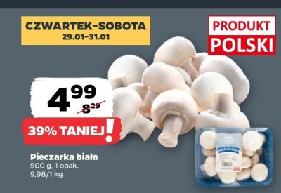 Pieczarka biała promocja w Netto