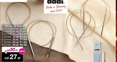 Druty na żyłce addi 6.0mm promocja w Woolworth