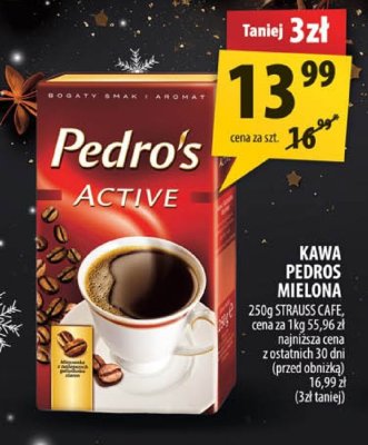 Kawa Pedro's Active mielona promocja w Arhelan