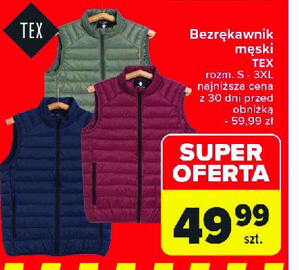 Bezrekawnik męski Tex promocja