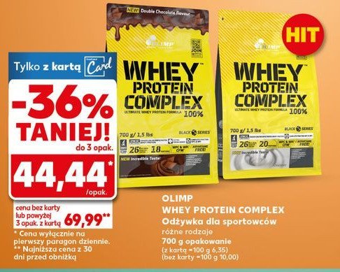 Odżywka białkowa czekoladowa Olimp sport nutrition whey protein complex 100% promocja w Kaufland