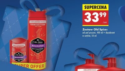 Żel pod prysznic 400 ml + dezodorant w sztyfcie 50 ml Old spice rockstar promocja