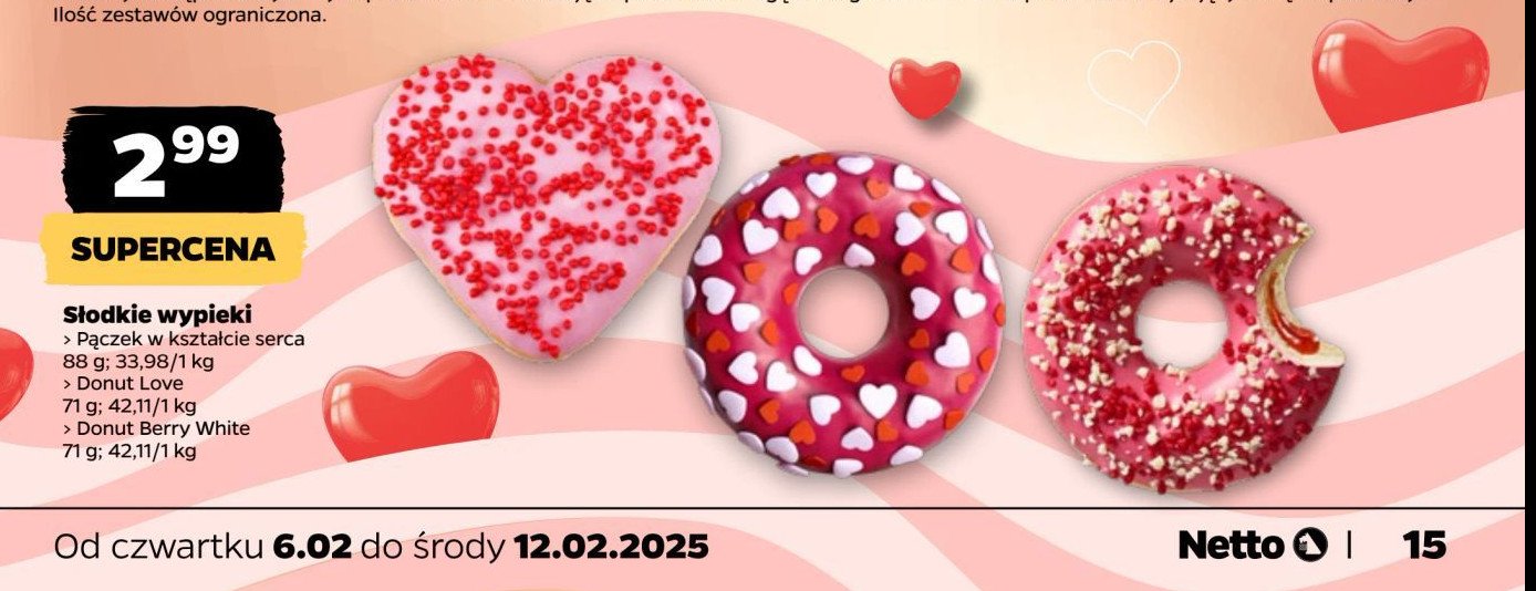 Donut berry white promocja