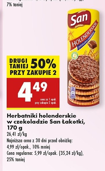 Herbatniki z czekolad膮 San holenderskie promocja