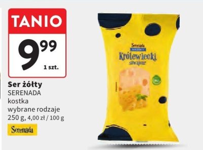 Ser żółty SERENADA kostka wybrane rodzaje promocja w Intermarche