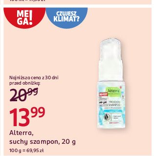 Szampon do włosów suchy Alterra promocja