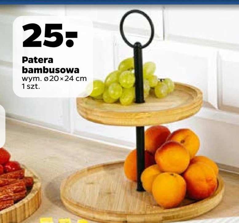 Patera bambusowa 20 x 24 cm promocja