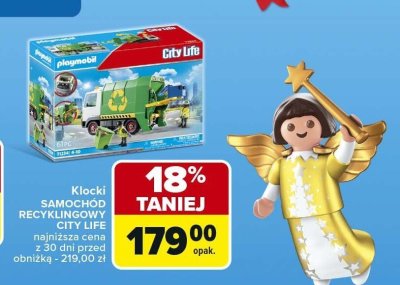 Klocki SAMOCHÓD RECYKLINGOWY CITY LIFE PLAYMOBIL promocja w Carrefour