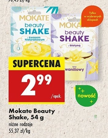 Shake beauty kwas hialuronowy Mokate promocja w Biedronka