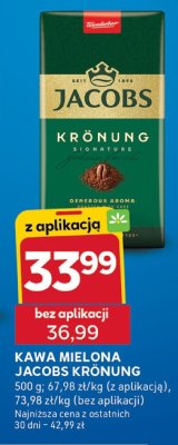 Kawa mielona Krönung 500 g Jacobs promocja