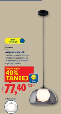 Lampa wisząca LED Livarno Living promocja w Lidl