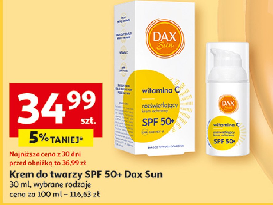 Krem ochronny do twarzy spf50 Dax sun promocja