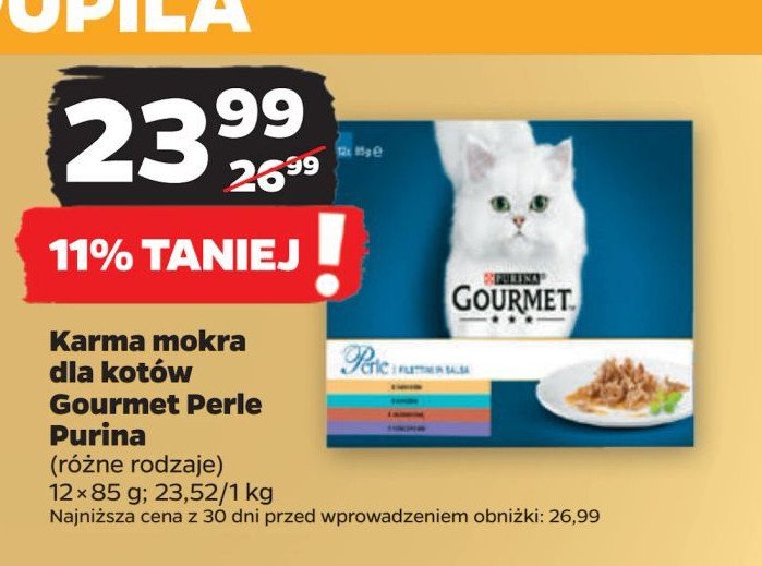 Karma dla kota morski duet Purina gourmet perle promocja