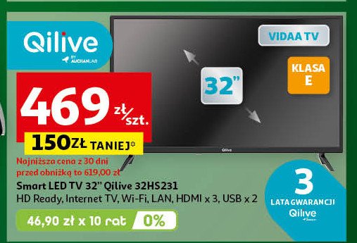 Telewizor 32'' 32hs231 Qilive promocja