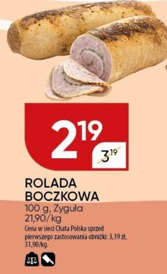 Rolada boczowa Zygula promocja w Chata Polska