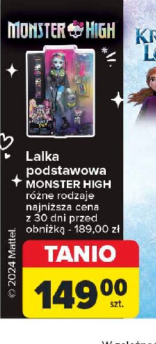 Lalka  monster high draculaura wampiskrzydła 2w Mattel promocja