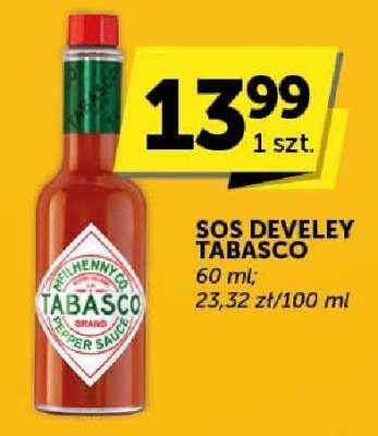 Sos Develey Tabasco promocja w Groszek