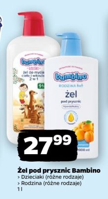 Żel pod prysznic, różne rodzaje Bambino promocja w Netto