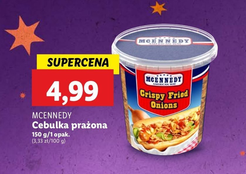 Cebula prażona Mcennedy promocja