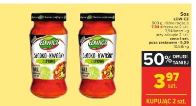 Sos słodko-kwaśny z limonką Łowicz promocja