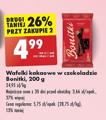 Wafelki kakaowe Bonitki promocja