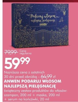 Zestaw kosmetyków do włosów ANWEN PODARUJ WŁOSOM NAJLEPSZĄ PIELĘGNACJĘ promocja w Super-Pharm