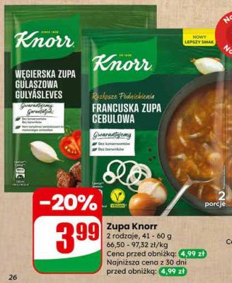 Zupa węgierska gulaszowa promocja w Dino