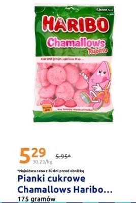 Pianki cukrowe Chamallows Haribo Rubino promocja w Action