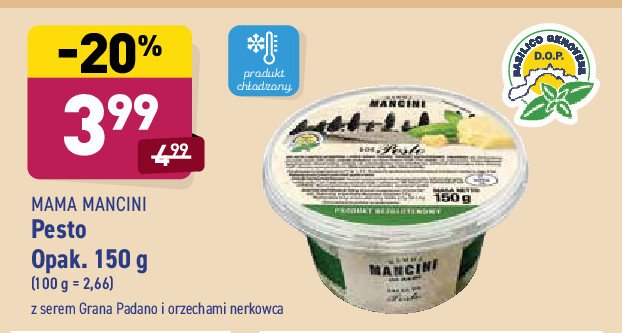 Pesto z serem grana padano i orzechami nerkowca Mama mancini promocja