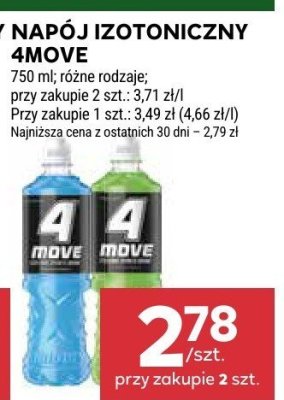 Napój izotoniczny 4Move promocja w Stokrotka