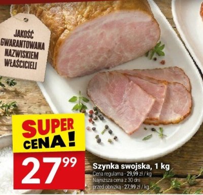 Szynka swojska, 1 kg promocja w Twój Market