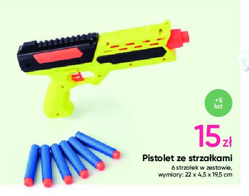 Pistolet zabawkowy ze strzałkami promocja w Pepco