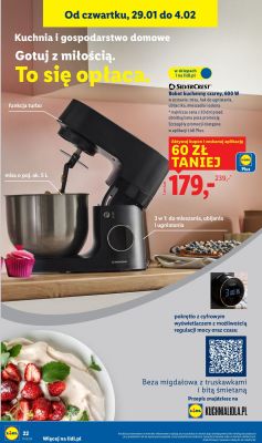 Robot kuchenny czarny Silvercrest 600 W promocja w Lidl