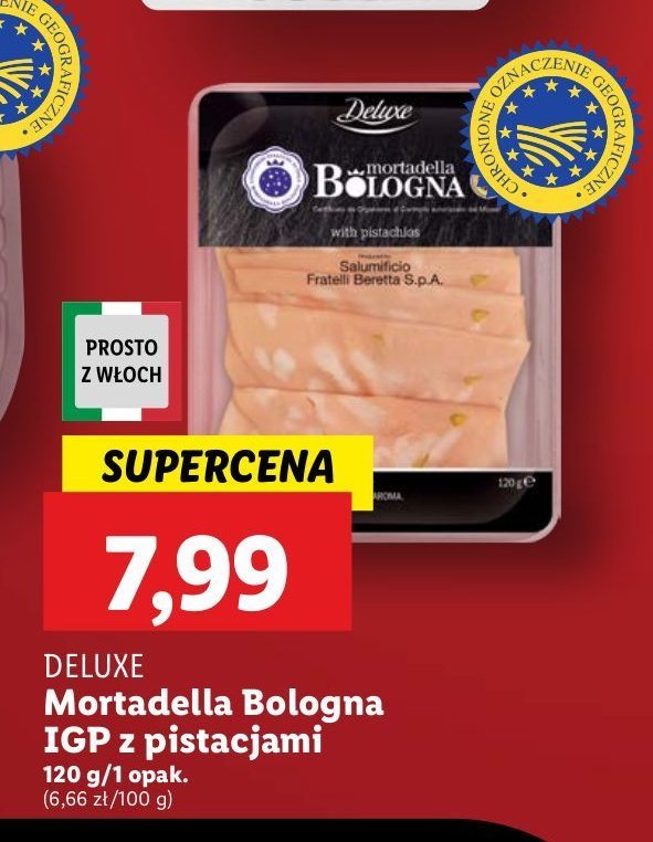 Mortadela bolońska z pistacjami Deluxe promocja