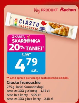 Ciasto francuskie promocja w Auchan